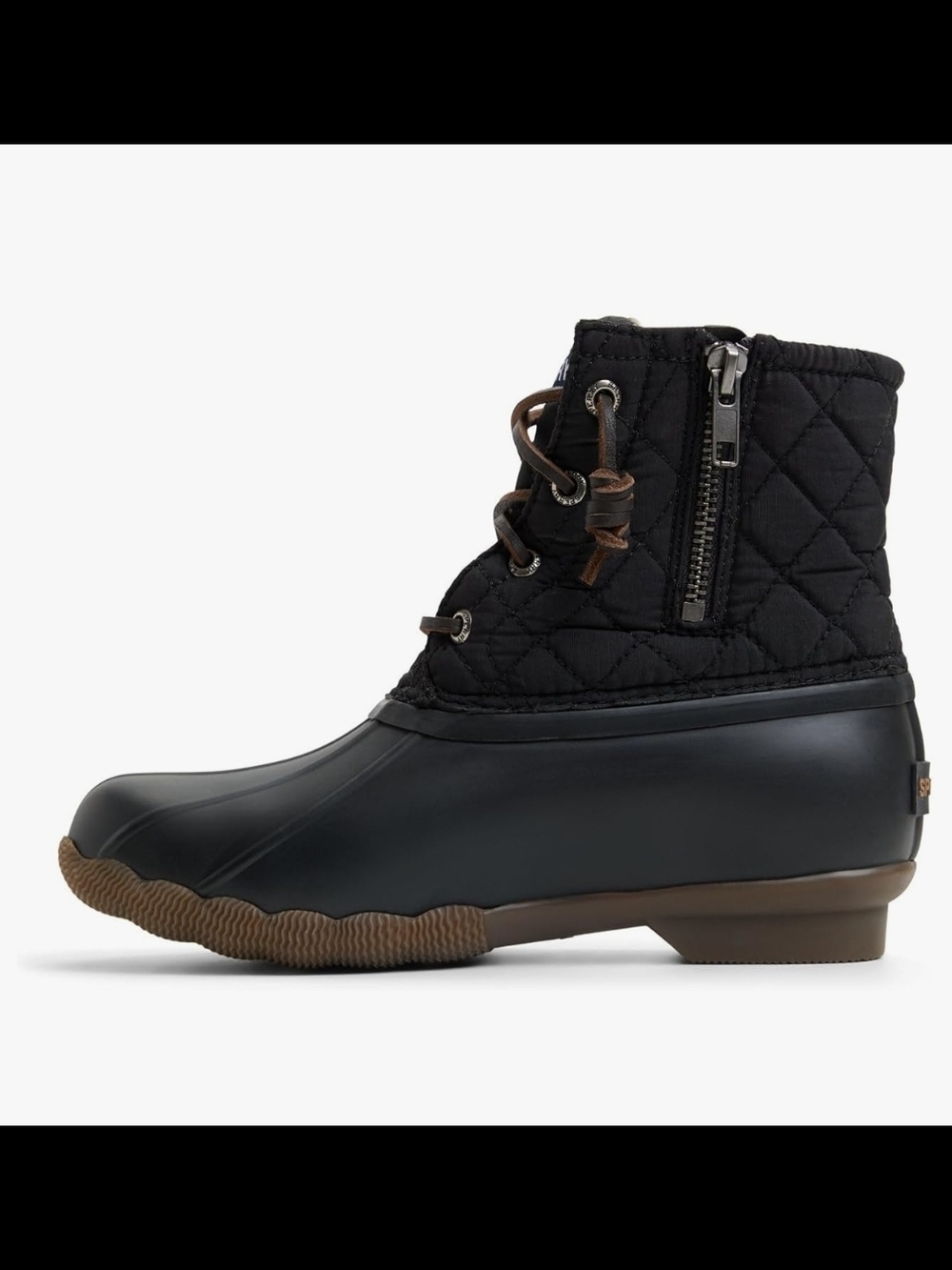 Sperry Quilted  Boots in Black and Brown